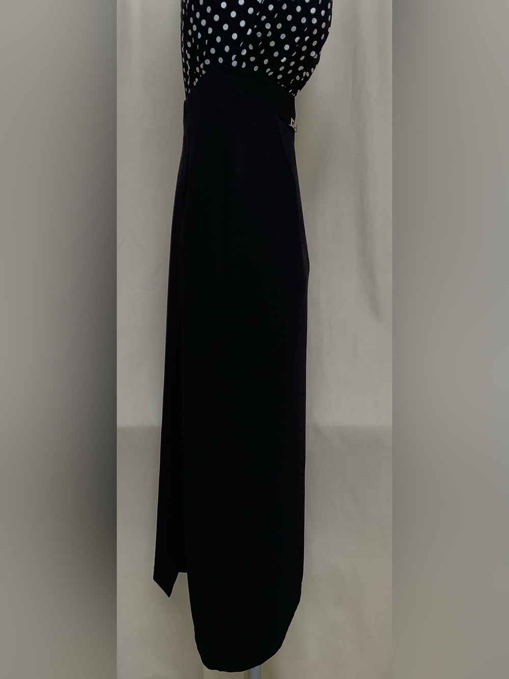 Briggs Petite Black Stretch Midi Skirt-Silver Buckle Accent-PS?-PLEASE READ - Picture 3 of 6